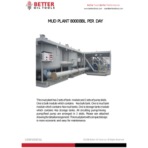BOT Mud Plant 8000BBL Per