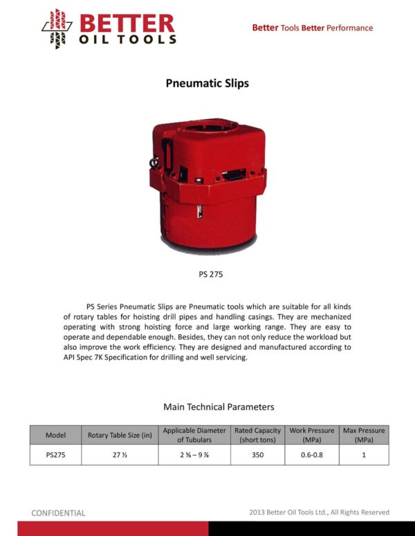 Pneumatic Slips