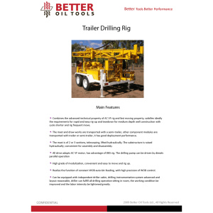 Trailer Drilling Rig
